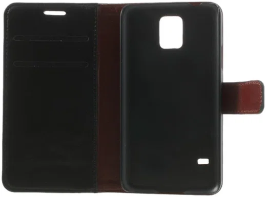 Samsung Galaxy S5 Portemonnee Stand Hoesje Zwart afbeelding 8