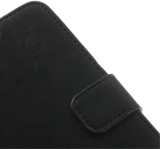 Samsung Galaxy S5 Portemonnee Stand Hoesje Zwart afbeelding 9