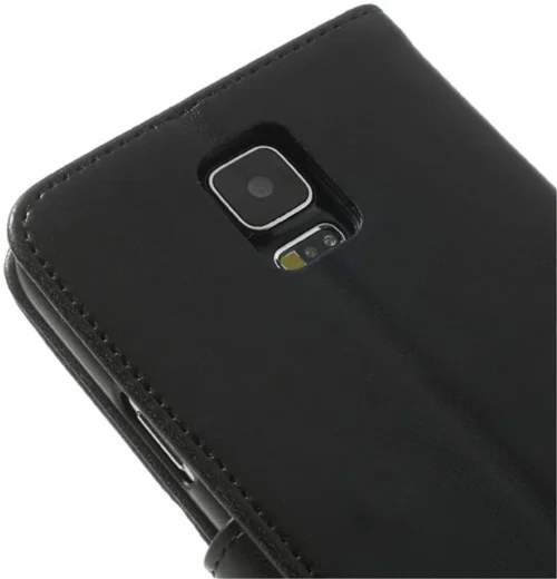 Samsung Galaxy S5 Portemonnee Stand Hoesje Zwart afbeelding 10