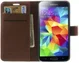 Samsung Galaxy S5 Portemonnee Stand Hoesje Bruin afbeelding 1