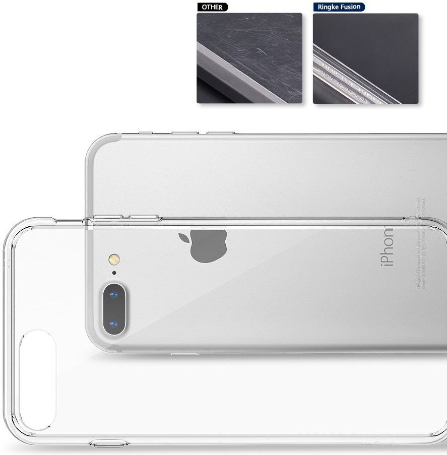 Ringke Fusion Hoesje Apple iPhone 7 Plus / 8 Plus Ink Black afbeelding 5