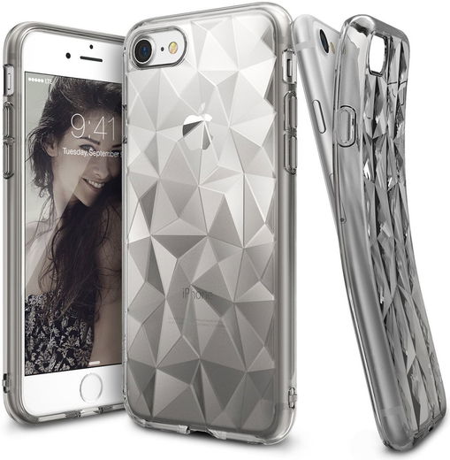 Ringke Air Prism Apple iPhone 7 / 8 Hoesje Transparant Zwart afbeelding 1