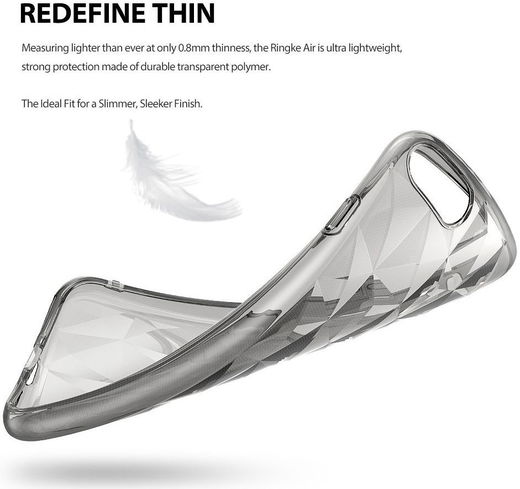 Ringke Air Prism Apple iPhone 7 / 8 Hoesje Transparant Zwart afbeelding 5