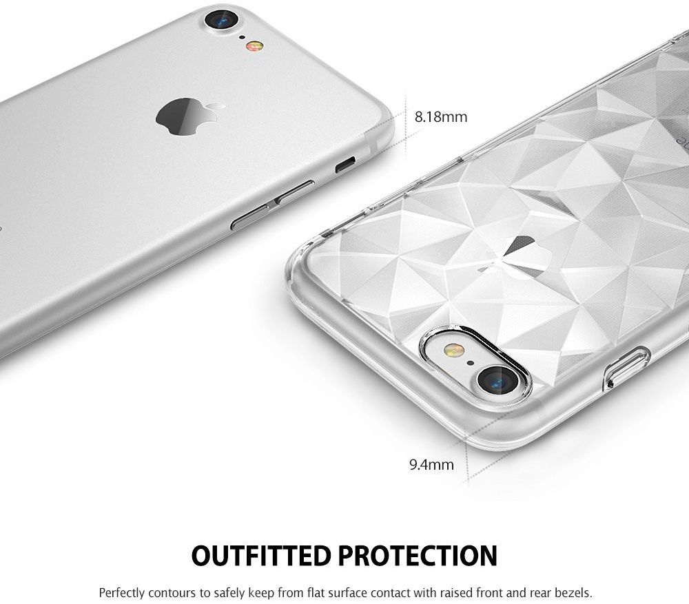 Ringke Air Prism Apple iPhone 7 / 8 Hoesje Transparant Zwart afbeelding 6