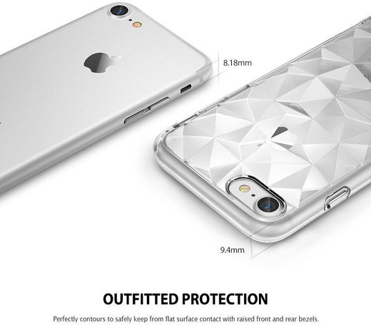 Ringke Air Prism Apple iPhone 7 / 8 Hoesje Transparant Zwart afbeelding 6