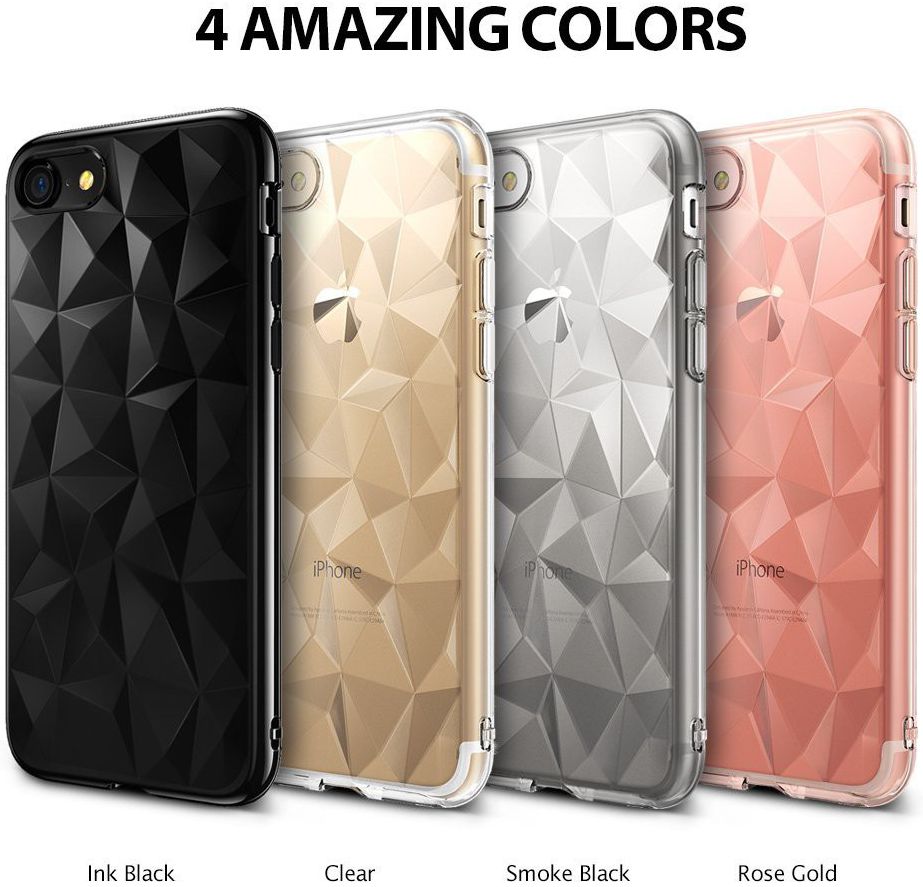 Ringke Air Prism Apple iPhone 7 / 8 Hoesje Transparant Zwart afbeelding 8