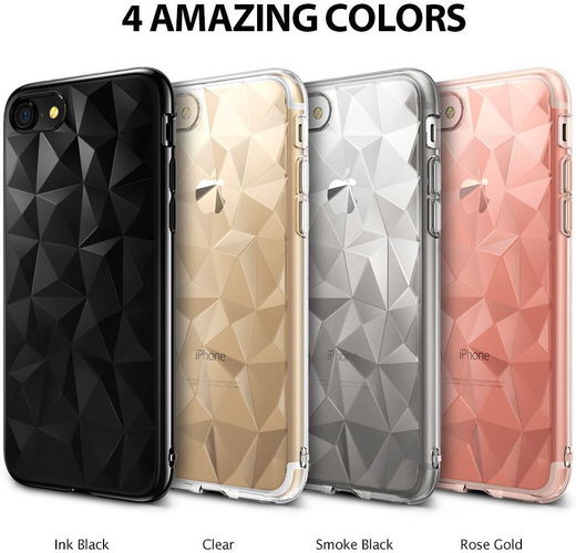 Ringke Air Prism Apple iPhone 7 / 8 Hoesje Transparant Zwart afbeelding 8