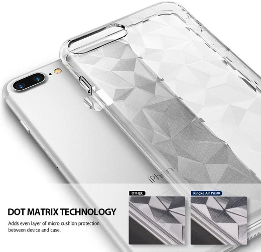 Ringke Air Prism Apple iPhone 7 Plus / 8 Plus Hoesje Transparant afbeelding 2