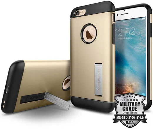 Spigen Slim Armor Case Apple iPhone 6S Champagne Gold afbeelding 1