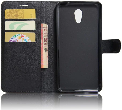 Lenovo P2 Portemonnee Hoesje Zwart afbeelding 6