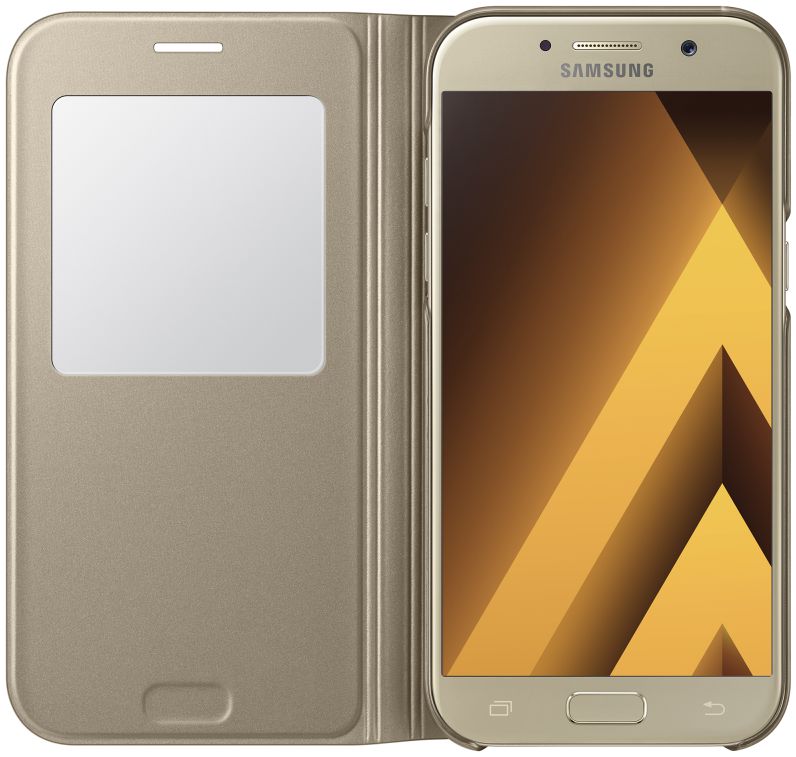 Samsung Galaxy A5 (2017) S-View Cover Goud Origineel afbeelding 2