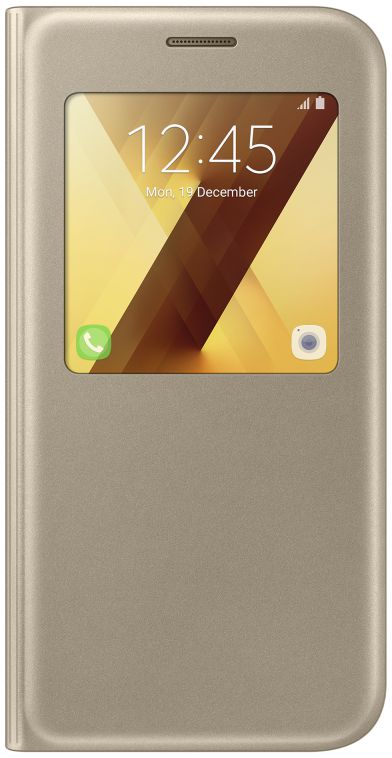 Samsung Galaxy A5 (2017) S-View Cover Goud Origineel afbeelding 1
