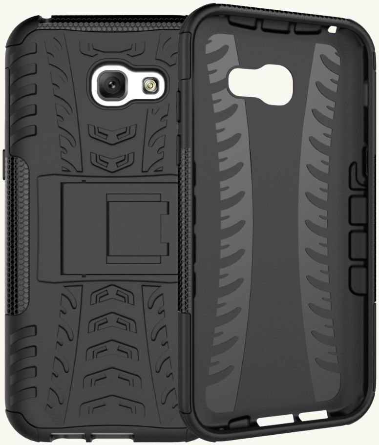 Stevig Samsung Galaxy A5 2017 Backcover Hoesje Zwart afbeelding 14