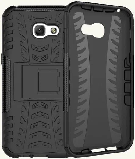 Stevig Samsung Galaxy A5 2017 Backcover Hoesje Zwart afbeelding 14