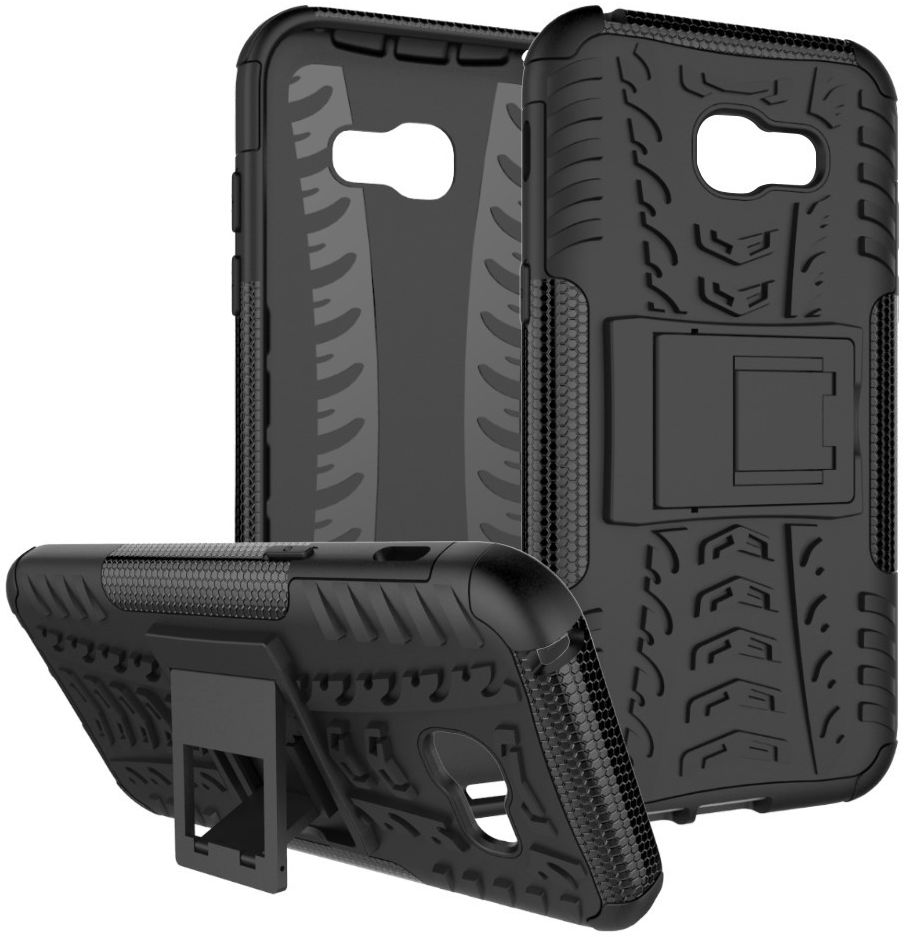 Stevig Samsung Galaxy A5 2017 Backcover Hoesje Zwart afbeelding 6