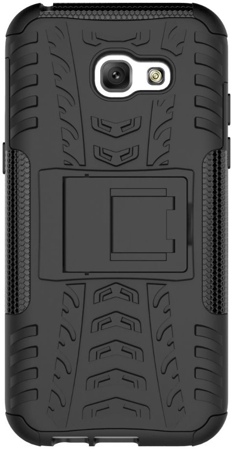 Stevig Samsung Galaxy A5 2017 Backcover Hoesje Zwart afbeelding 8