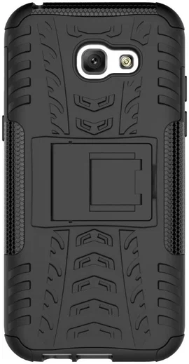 Stevig Samsung Galaxy A5 2017 Backcover Hoesje Zwart afbeelding 8