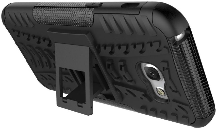 Stevig Samsung Galaxy A5 2017 Backcover Hoesje Zwart afbeelding 11