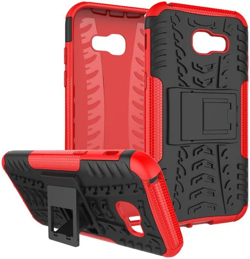 Stevig Samsung Galaxy A5 2017 Backcover Hoesje Rood afbeelding 3