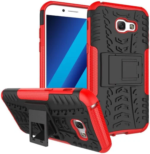 Stevig Samsung Galaxy A5 2017 Backcover Hoesje Rood afbeelding 1