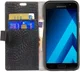 Samsung Galaxy A5 (2017) Portemonnee Hoesje Krokodil Structuur Zwart afbeelding 1