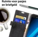 Samsung Galaxy A5 (2017) Portemonnee Hoesje Krokodil Structuur Zwart afbeelding 2