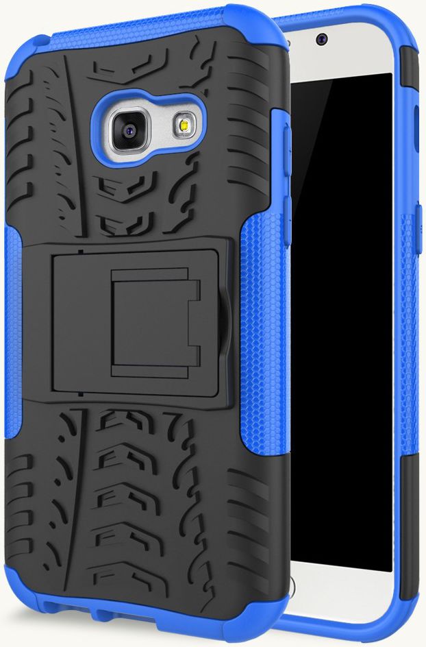 Hybride Samsung Galaxy A3 (2017) Back Cover Blauw afbeelding 4