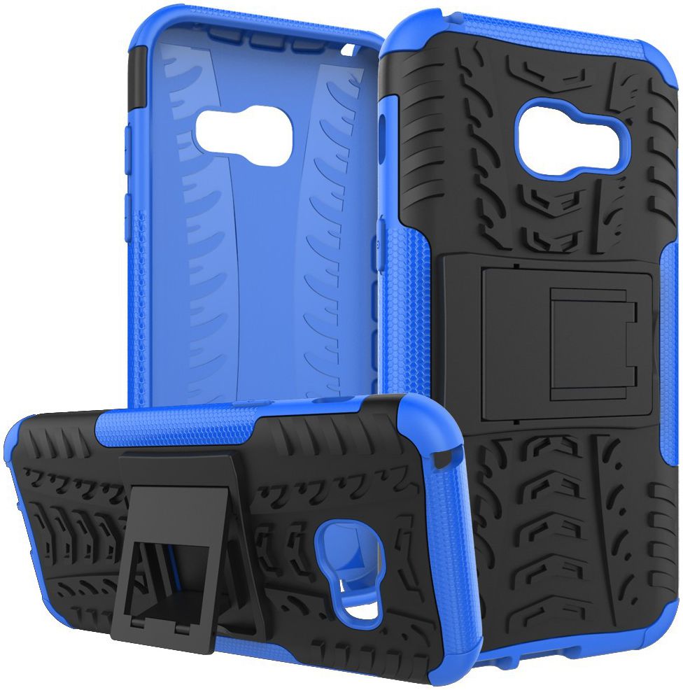 Hybride Samsung Galaxy A3 (2017) Back Cover Blauw afbeelding 6