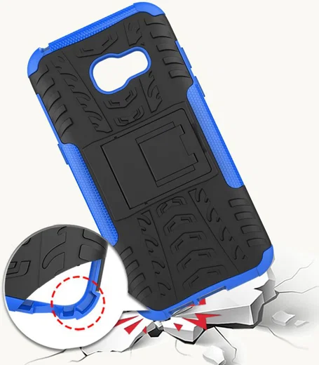 Hybride Samsung Galaxy A3 (2017) Back Cover Blauw afbeelding 7