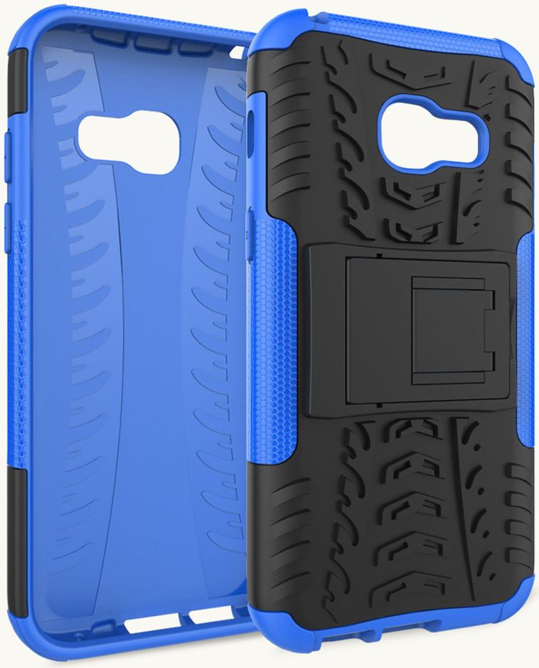 Hybride Samsung Galaxy A3 (2017) Back Cover Blauw afbeelding 8