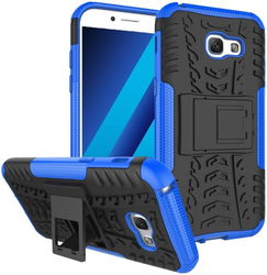 Hybride Samsung Galaxy A3 (2017) Back Cover Blauw afbeelding
