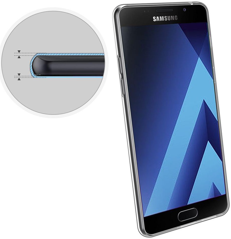 Samsung Galaxy A3 (2017) Hoesje Dun TPU Transparant afbeelding 8