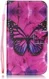 Huawei Y6 2 Compact Portemonnee Purple Butterfly afbeelding 1