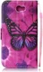 Huawei Y6 2 Compact Portemonnee Purple Butterfly afbeelding 2