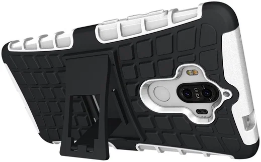 Huawei Mate 9 Hybrid Kickstand Hoesje Wit afbeelding 3