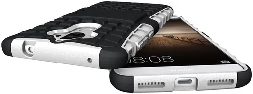 Huawei Mate 9 Hybrid Kickstand Hoesje Wit afbeelding 7