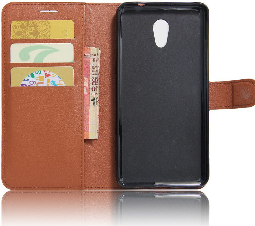 Lenovo P2 Portemonnee Hoesje Bruin afbeelding 6