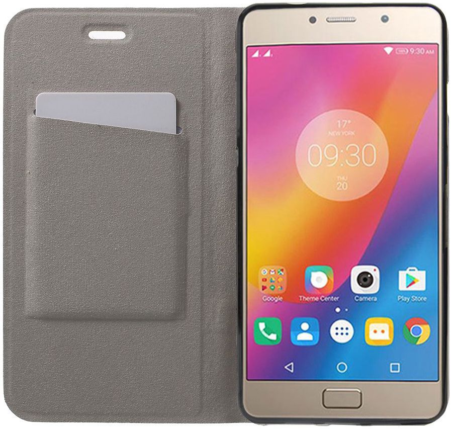 Lenovo P2 Design Flip Hoesje Grijs afbeelding 2