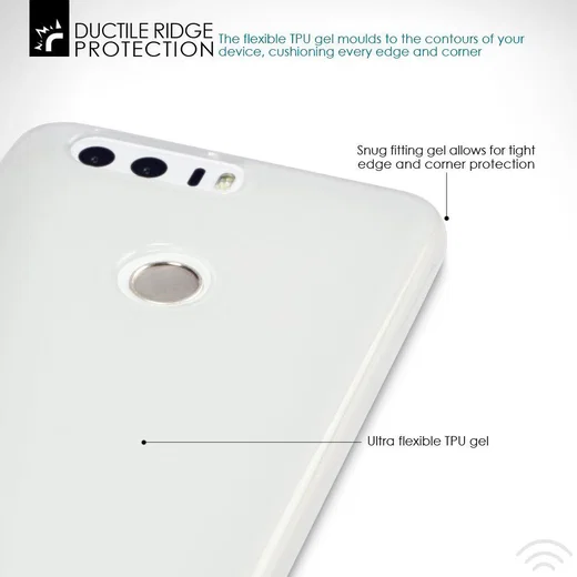 Honor 8 Ultradun TPU Hoesje Transparant afbeelding 4