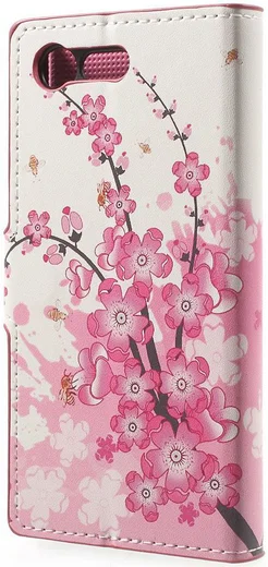 Sony Xperia X Compact Portemonnee Hoesje Blossom afbeelding 3