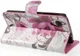 LG Google Nexus 5 Portemonnee Hoesje Paarse Bloemen afbeelding 5
