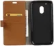 Motorola Moto G4 Play Portemonnee Hoesje Litchi Grain Bruin afbeelding 8