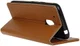 Motorola Moto G4 Play Portemonnee Hoesje Litchi Grain Bruin afbeelding 6