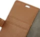 Motorola Moto G4 Play Portemonnee Hoesje Litchi Grain Bruin afbeelding 7
