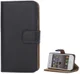 Apple iPhone 4(S) Lederen Hoesje Zwart afbeelding 1