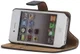 Apple iPhone 4(S) Lederen Hoesje Zwart afbeelding 4