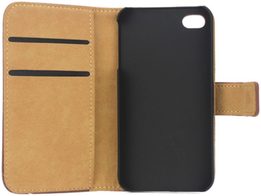 Apple iPhone 4(S) Lederen Hoesje Bruin afbeelding 6