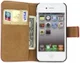 Apple iPhone 4(S) Lederen Hoesje Rood afbeelding 2