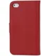 Apple iPhone 4(S) Lederen Hoesje Rood afbeelding 3