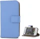 Apple iPhone 4(S) Lederen Hoesje Blauw afbeelding 1